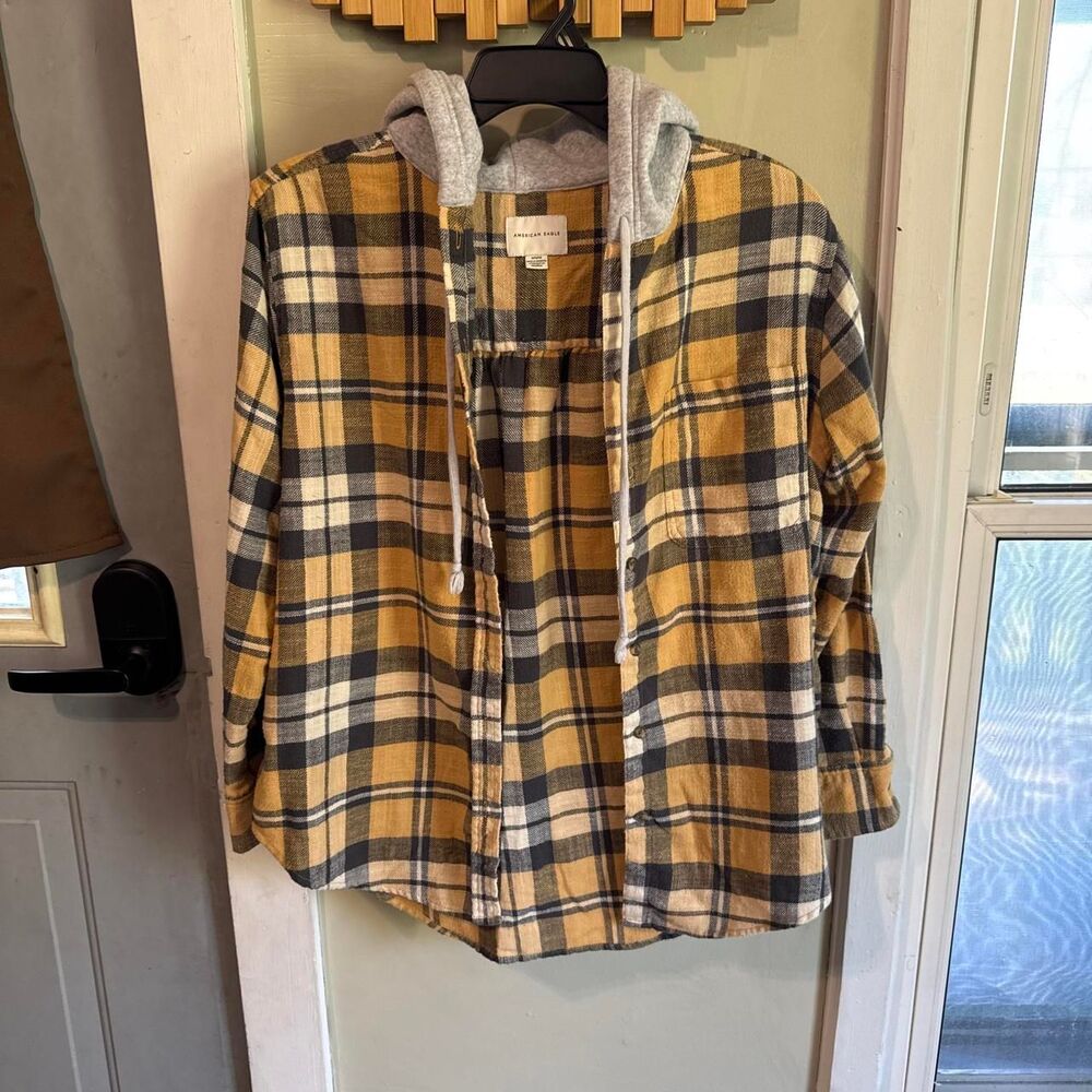 American-eagle Women's Flannel Hoodie